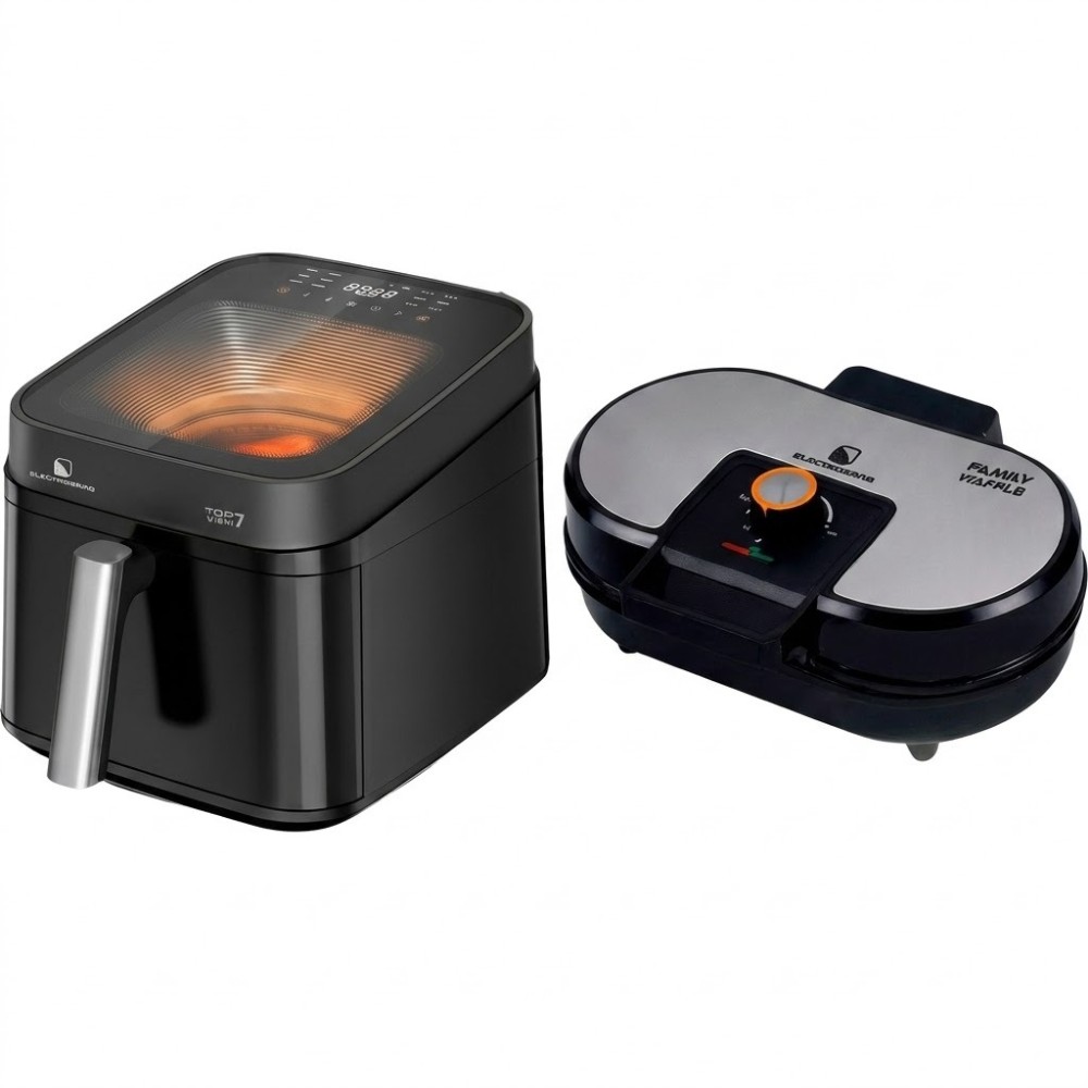 Kit Freidora Airfry Electrobras  EBAF-70-TV 220V+Waffle.. EBWF-02 220V