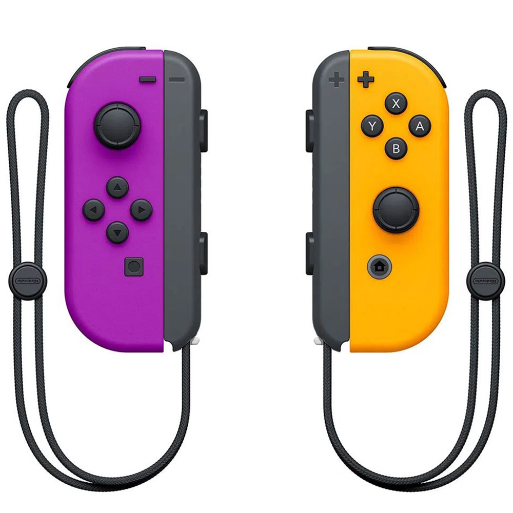 Control Nintendo Switch Joy-Con L/R Hac-a-Jaqaa con Correa - Purple/Orange