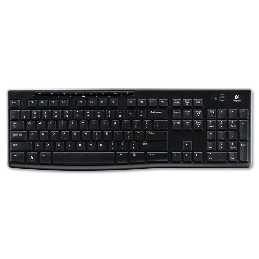 Teclado Logitech Wireless K270 920-004426 Esp Usb Negro