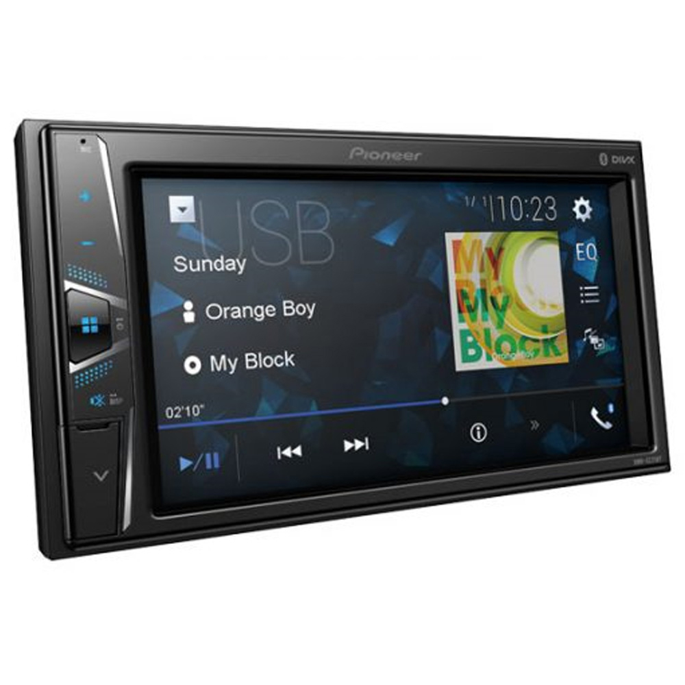 Reproductor DVD Automotriz Pioneer DMH-G225BT Touch 6.2" con Bluetooth/USB - Negro