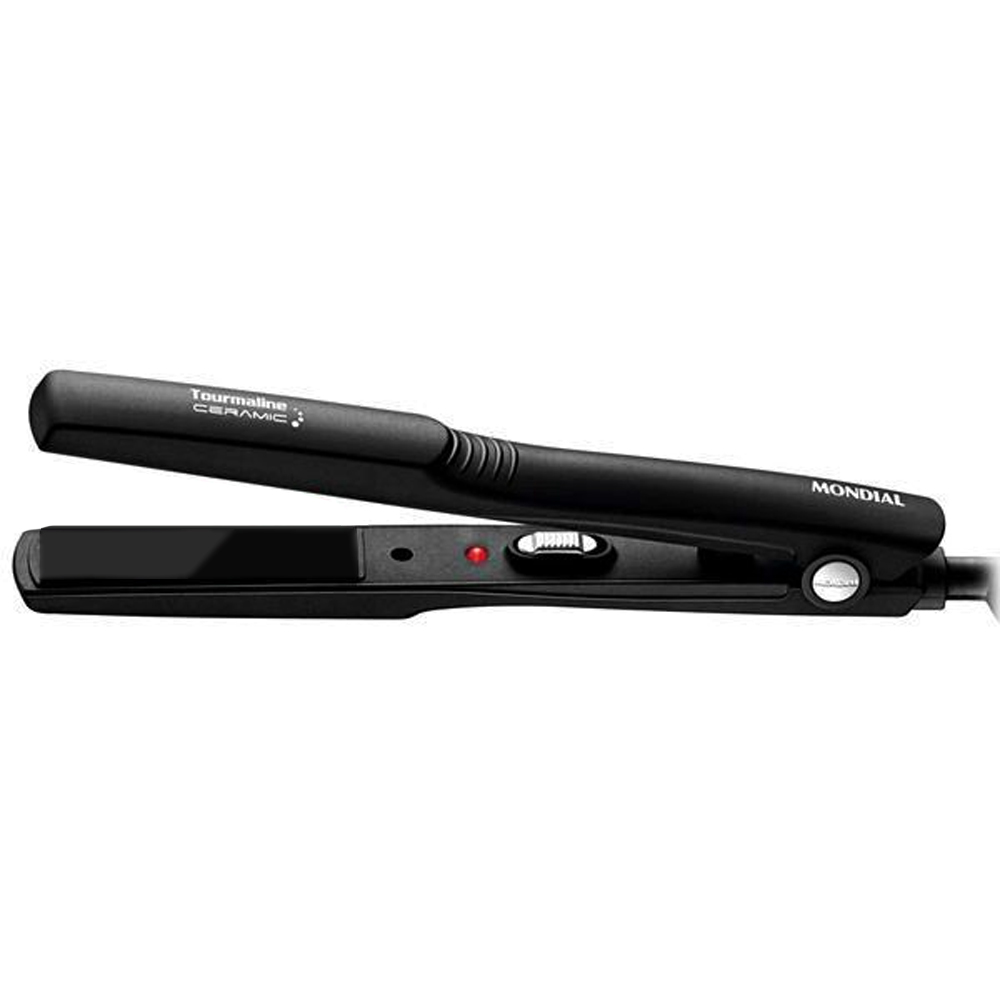 Plancha Alisadora Mondial Tourmaline Ceramic P-15 con 200ºC/30W/Bivolt - Negro