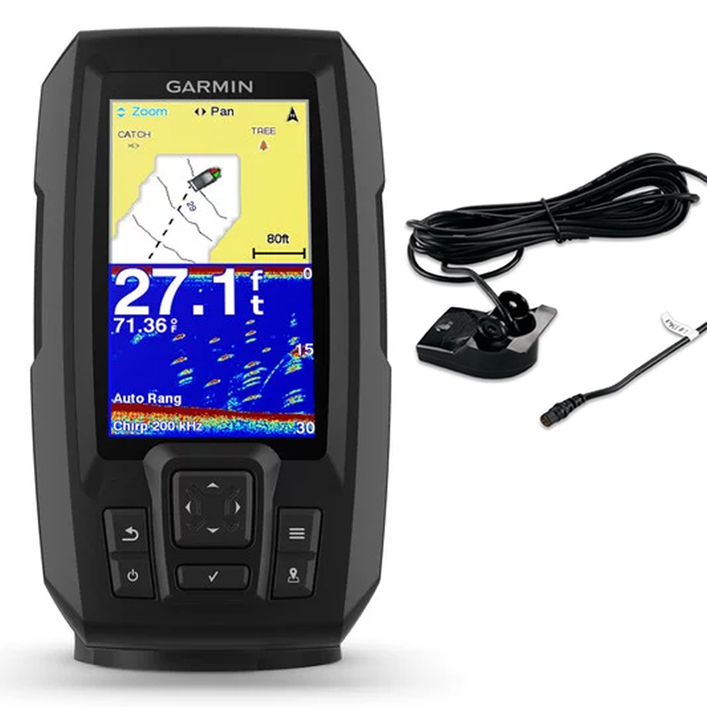 Sonda para Pesca Garmin Striker Plus 4 010-01870-01 Pantalla de 4.3 con GPS + Transductor - Negro