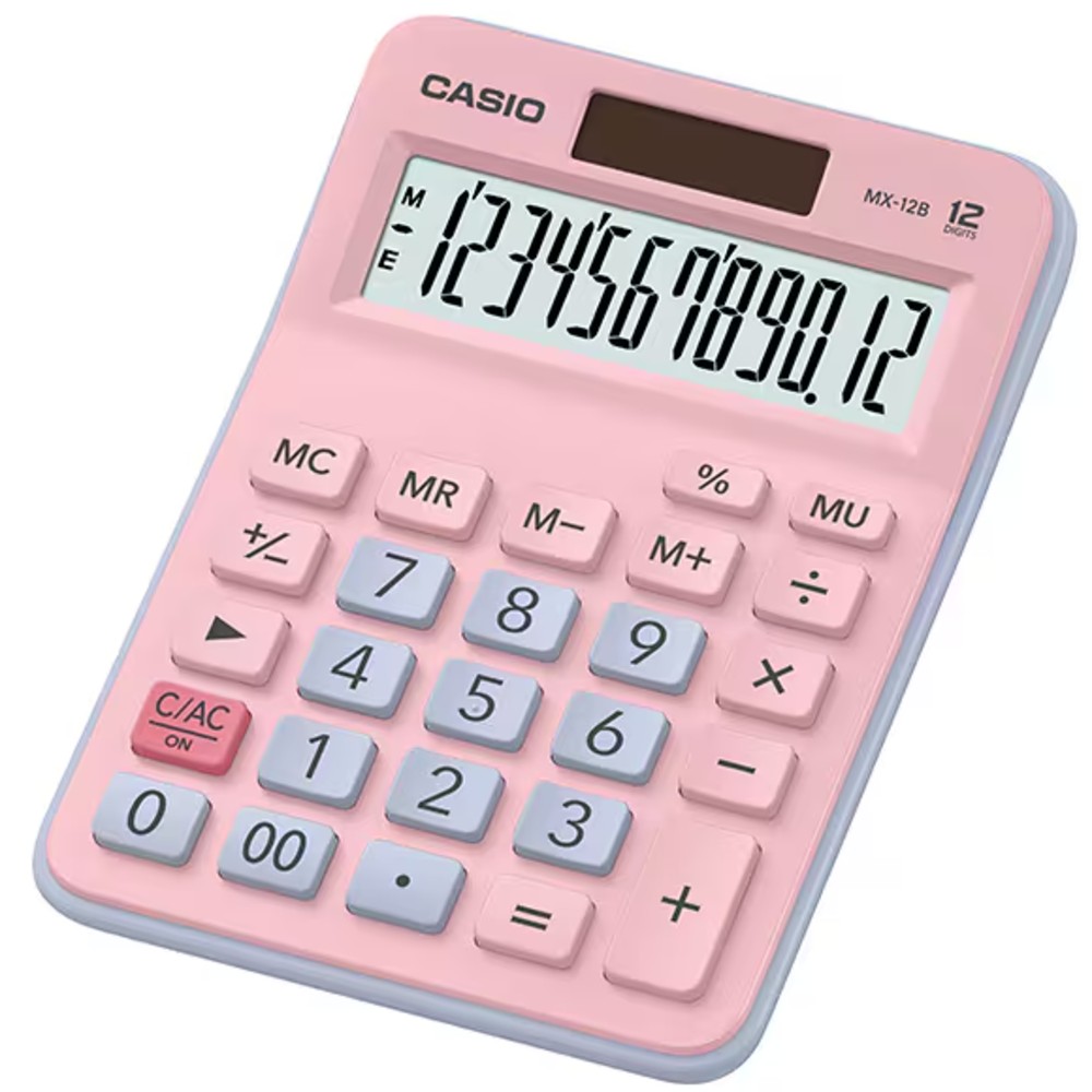Calculadora Casio MX-12B-PKLB-W-DC