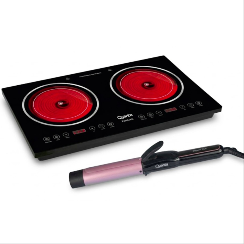 Kit Cocina Electrica Quanta QTCEI220 220V + Ondulador QTOC320