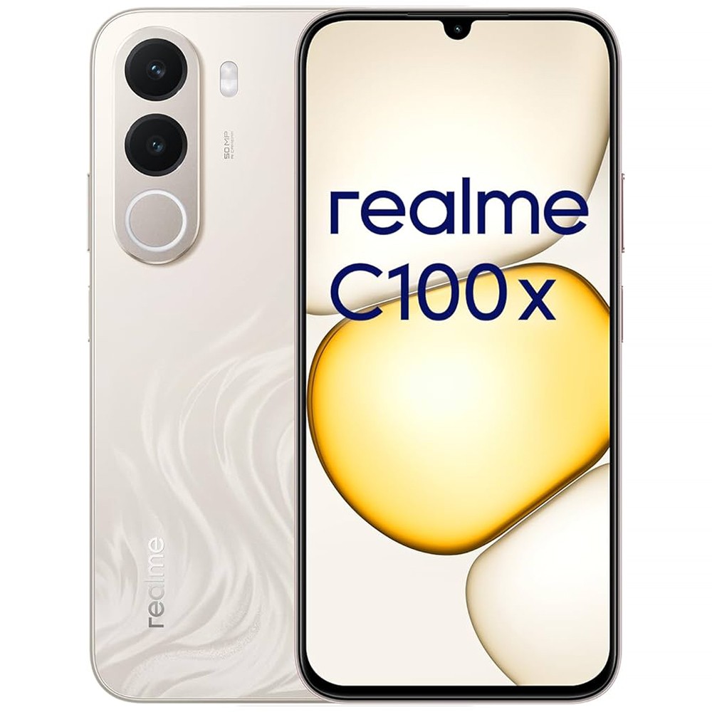 Smartphone Realme C100X RMX5366 DS LTE NFC 4/128GB 6.8" 50/5MP - Golden Coast