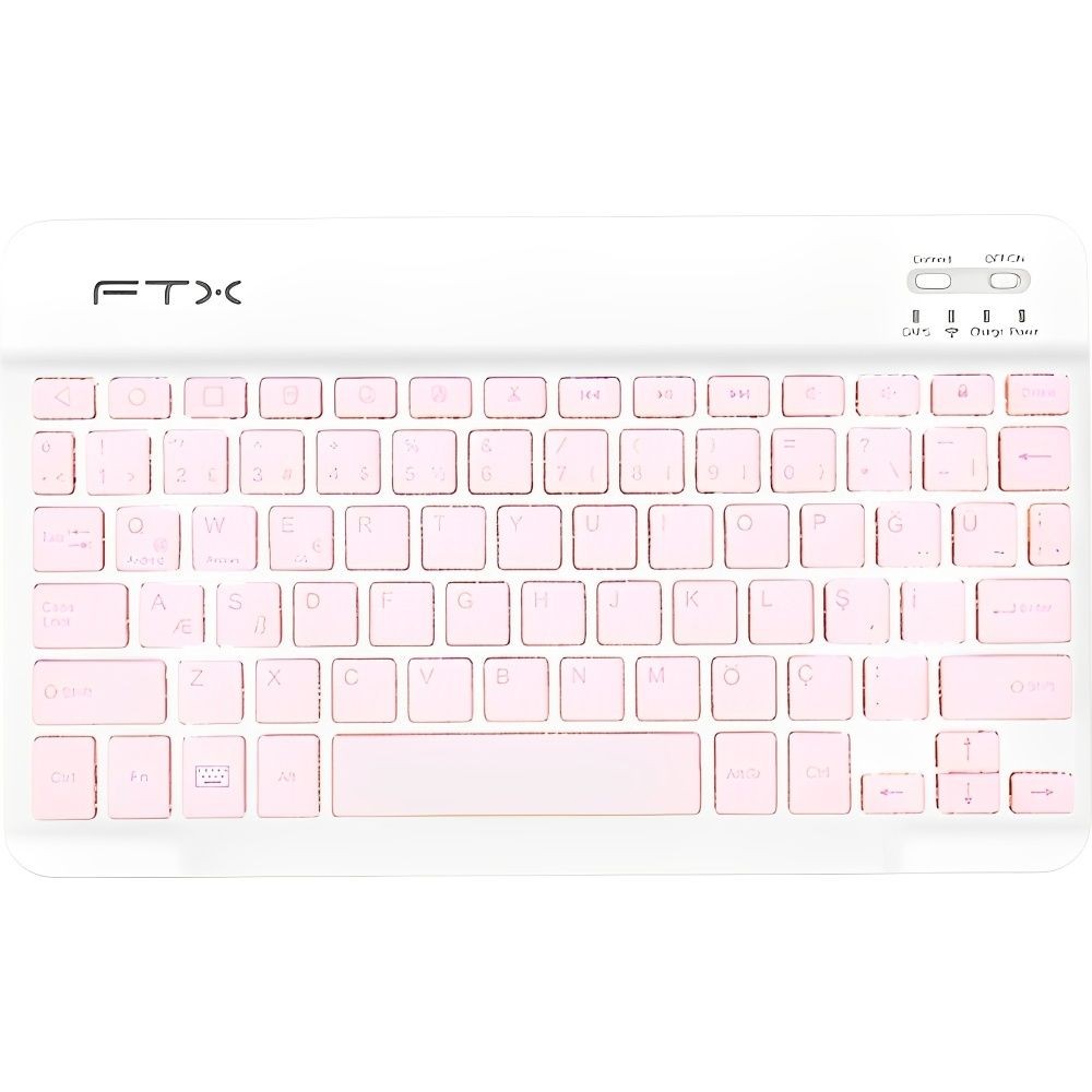 Teclado FTX Bluetooth FTXB09 USB-C Port - Pink (Caja Fea)