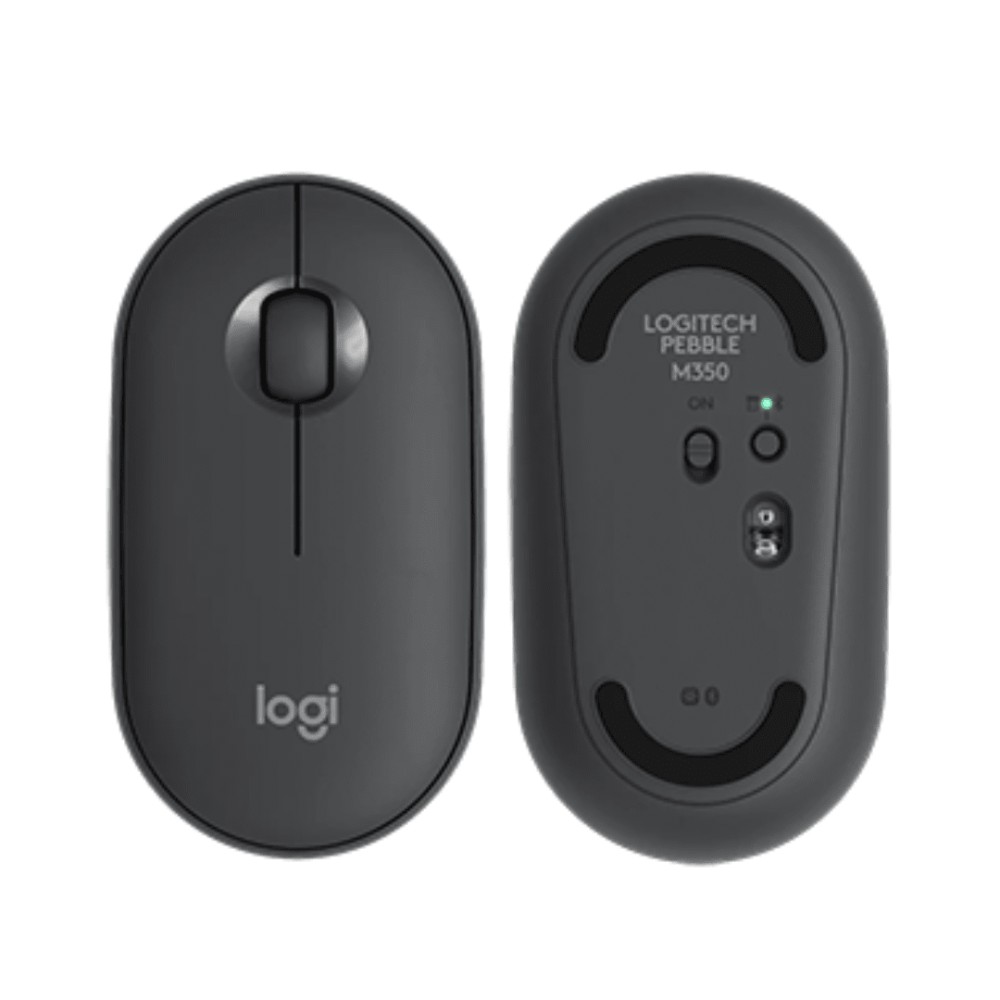 Mouse Logitech Wireless Bluetooth M350S Pebble 910-007049 - Black