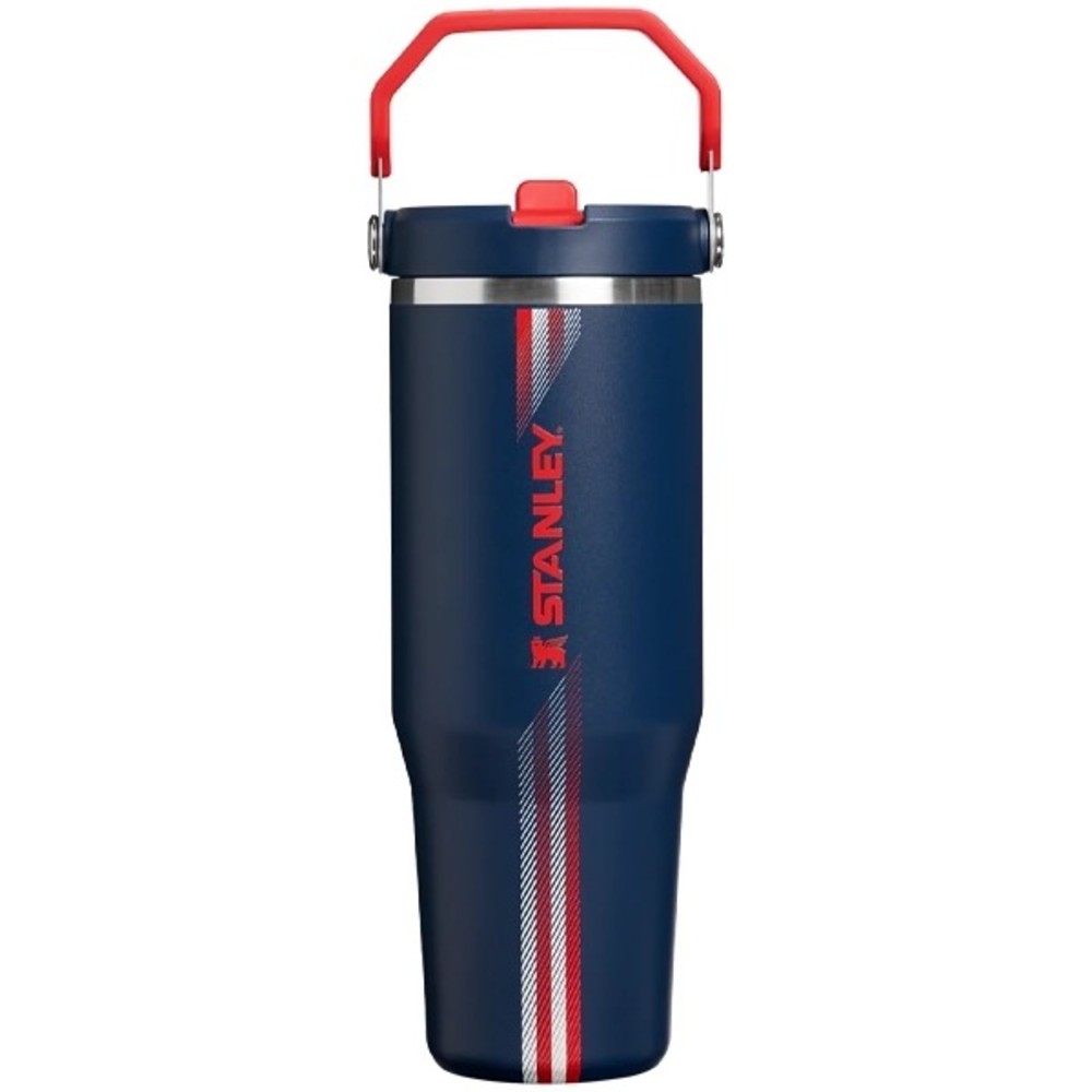 Termo Stanley Termica Flip straw Tumbler 887mL - Team Navy Red