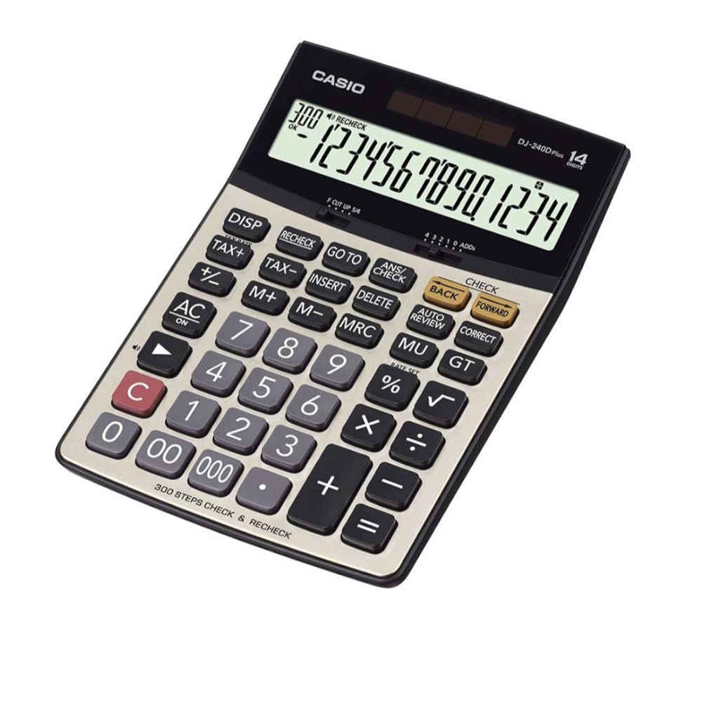 Calculadora Casio DJ-240D Plus - Silver/black