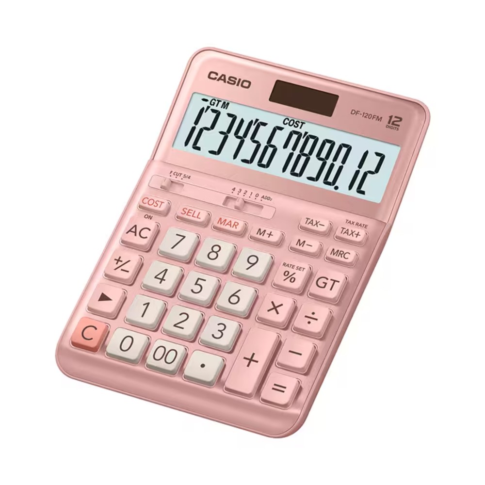 Calculadora Casio DF-120FM - Pink
