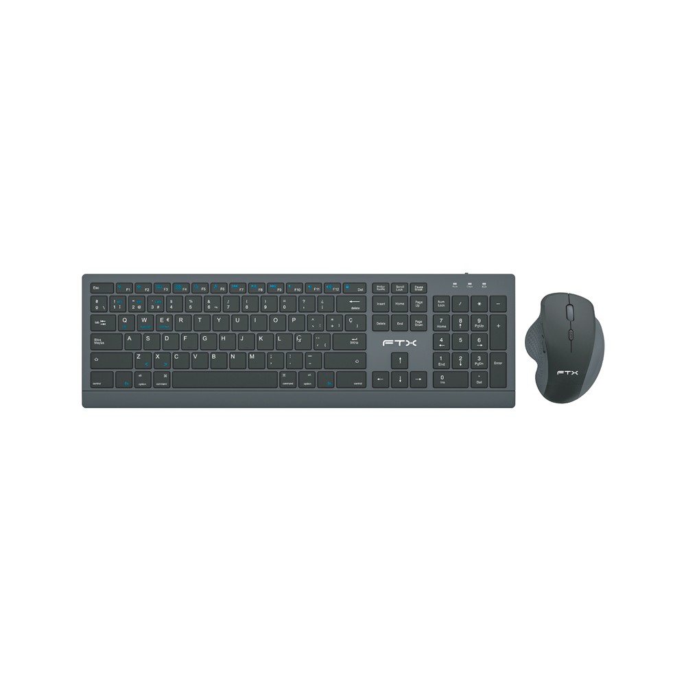 Teclado + Mouse FTX FTXKM500 USB Portugués - Black