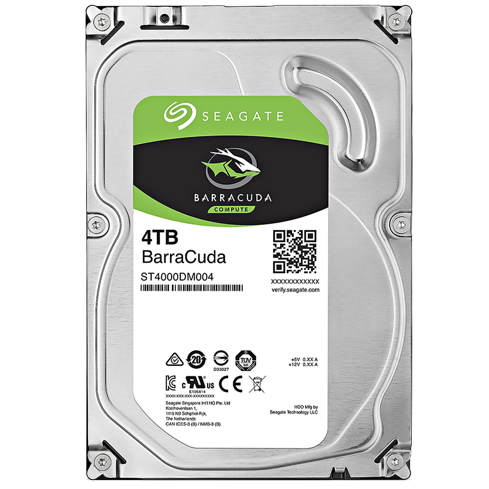HD 3.5" Seagate BarraCuda de 4TB ST4000DM004 5400 RPM - Plata