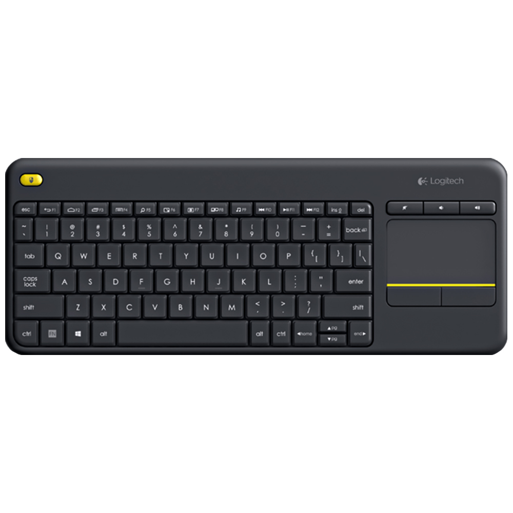 Teclado Inalámbrico Logitech Media K400 Plus 920-007123 con Touchpad (Español) - Negro