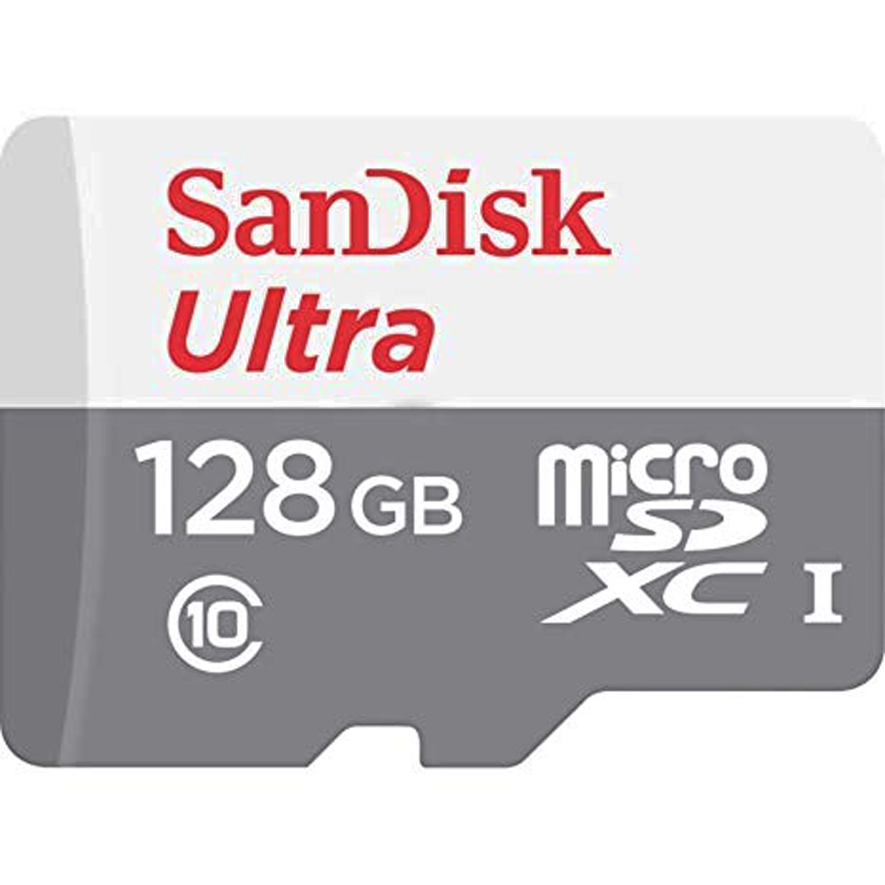Tarjeta microSD de 128GB SanDisk Ultra SDSQUNR-128G-GN6MN de 100MB/S - Gray/White