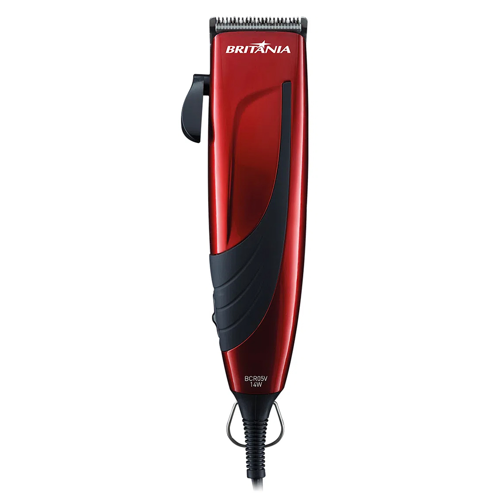 Cortador de Cabello Britania BCR05 con Cuchillas de Acero/220V - Rojo