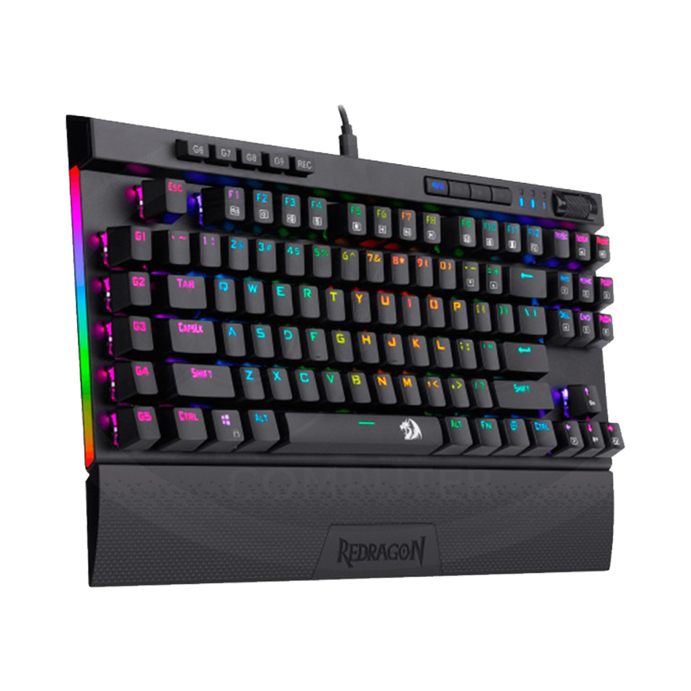 Teclado Gaming Redragon Magic-Wand Pro K587RGB con Retro Iluminación RGB / Ingles - Negro