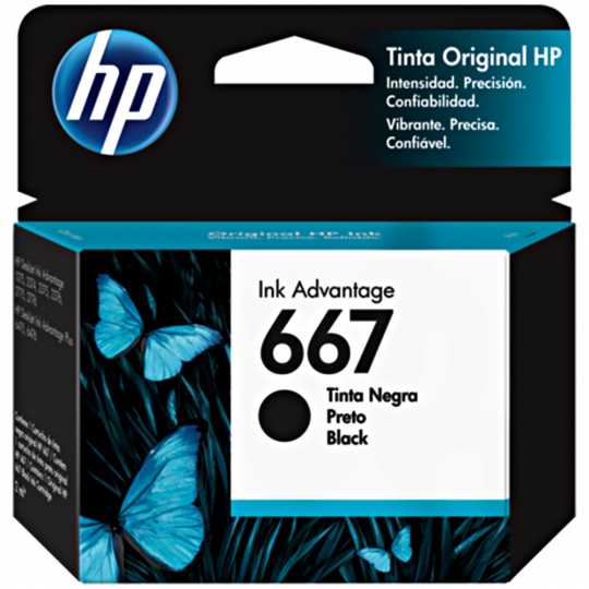 Cartucho de Tinta HP 667 - Negro