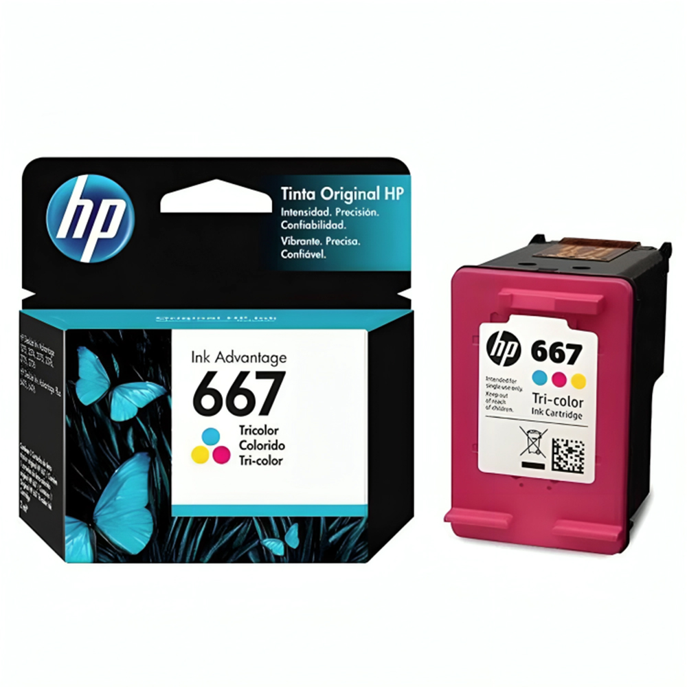 Cartucho de Tinta HP 667 - Tricolor
