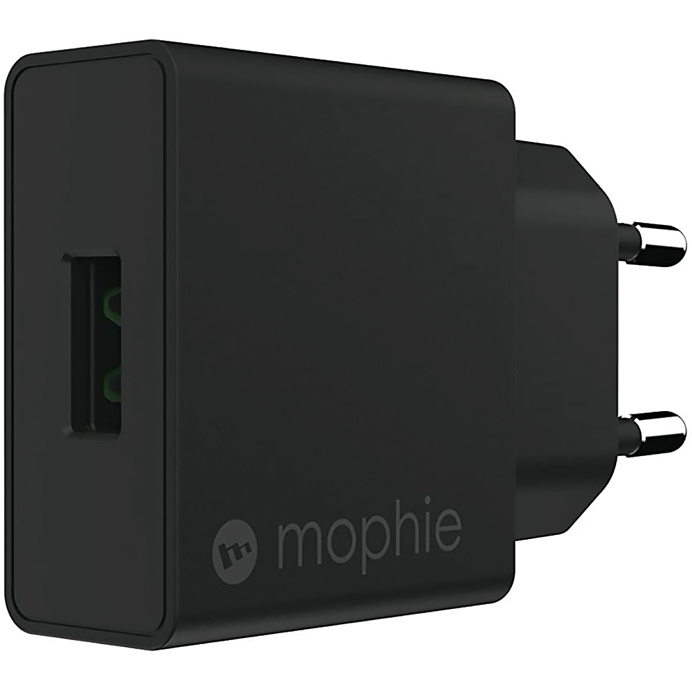 Cargador de Pared Mophie Wall Adapter 409903239 USB-A/18W - Negro
