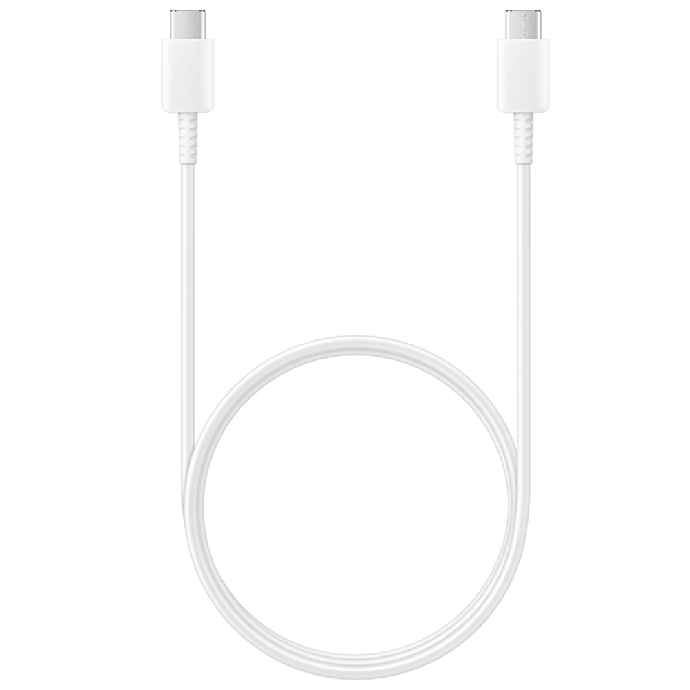 Cable Samsung EP-DA705BWEGWW USB-C a USB-C 2.0/3A (1 metro) - Blanco