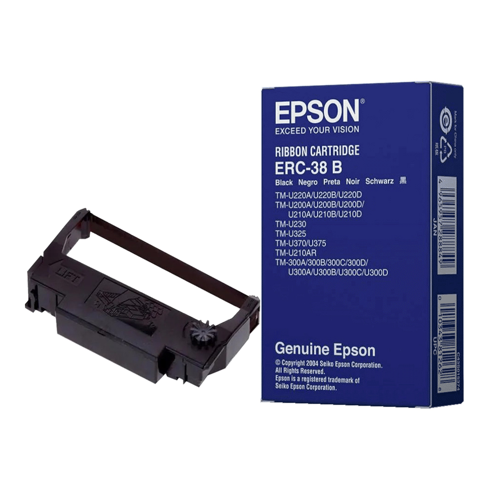 Cinta Epson ERC-38B  para impressora TMU220 atéTM-U300D - Preto