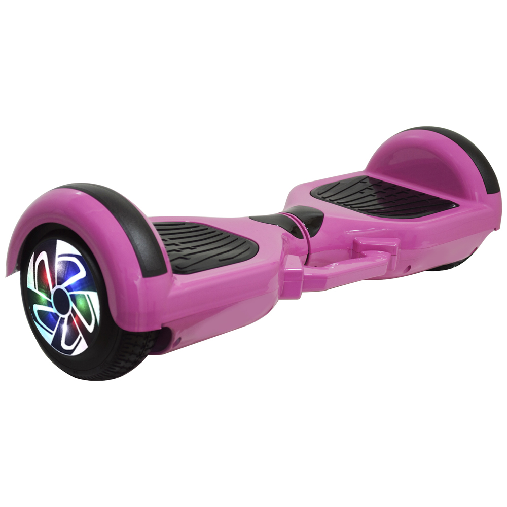 Scooter Eléctrico Interbras 6.5" Luz/Bluetooth - Rosa
