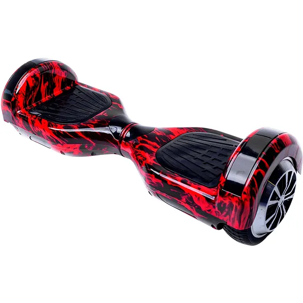 Scooter Eléctrico Interbras 6.5" Luz/Bluetooth - Rojo/Fuego