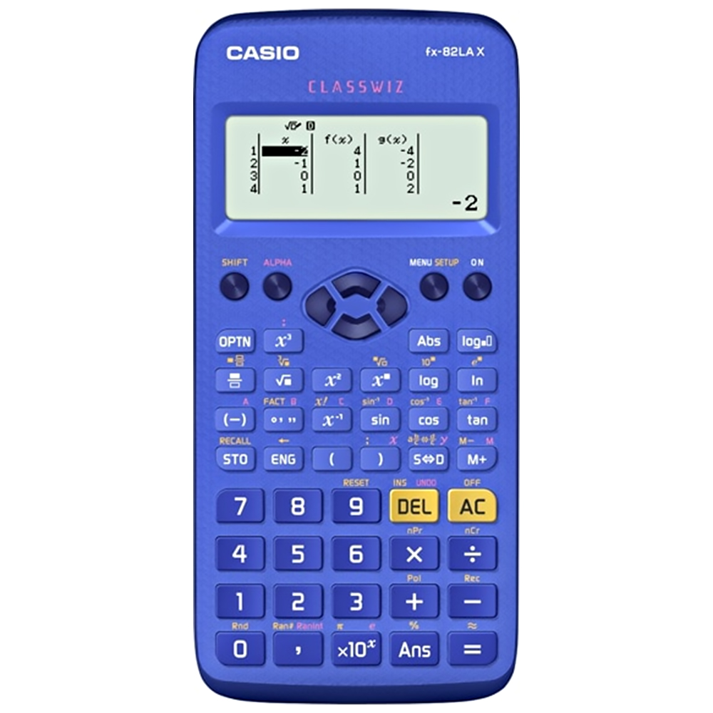 Calculadora Científica Casio fx-82LA X-BU con 275 Funciones - Azul