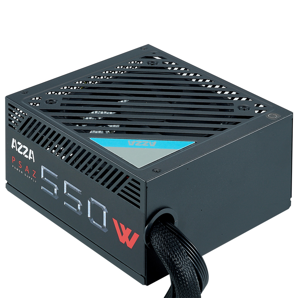 Fuente de Alimentación para PC Azza PSAZ-550W 80 Plus Bronze/550W/Bivolt - Black