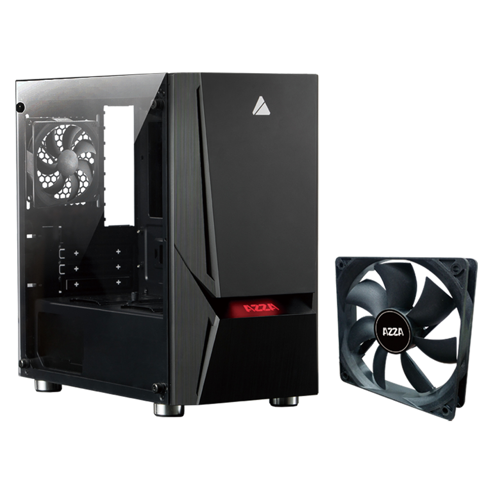 Gabinete Azza Gaming CSAZ-110F Micro ATX - Negro