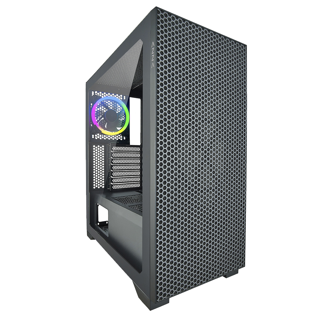 Gabinete Azza Hive CSAZ-450 Gaming Mid ATX - Negro