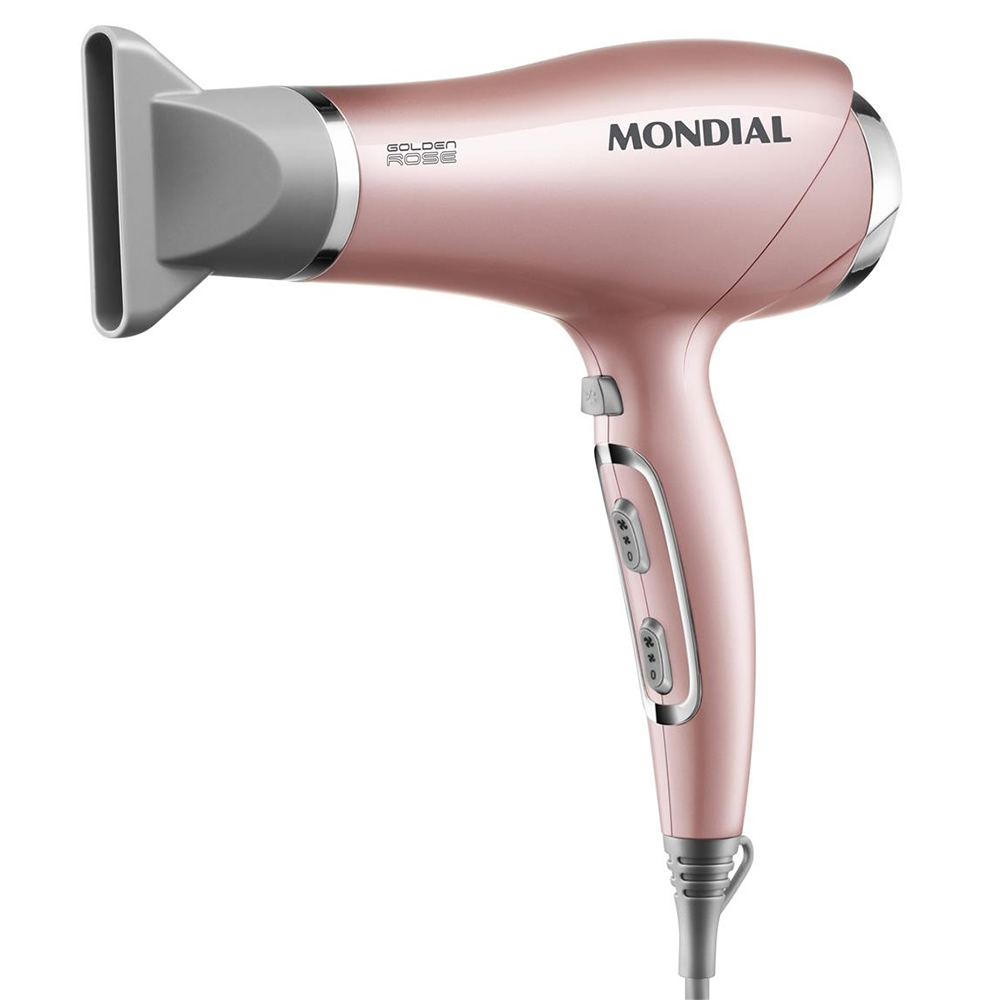 Secador de Cabello Mondial Golden Rose Line SC-32 con 2000W/127V - Rosa Gold