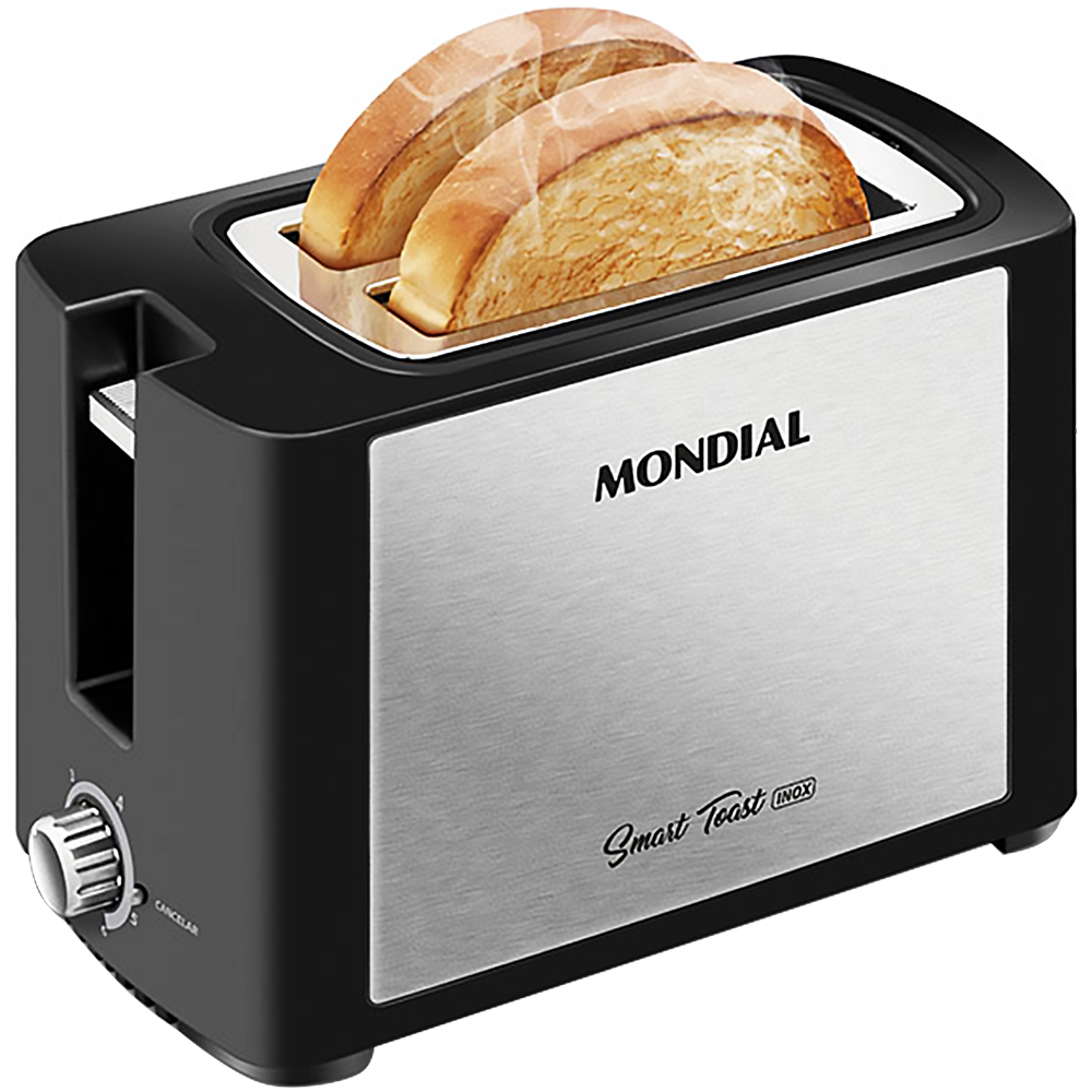 Tostador Mondial Smart Toast INOX T-13 con 800W/220V - Plata