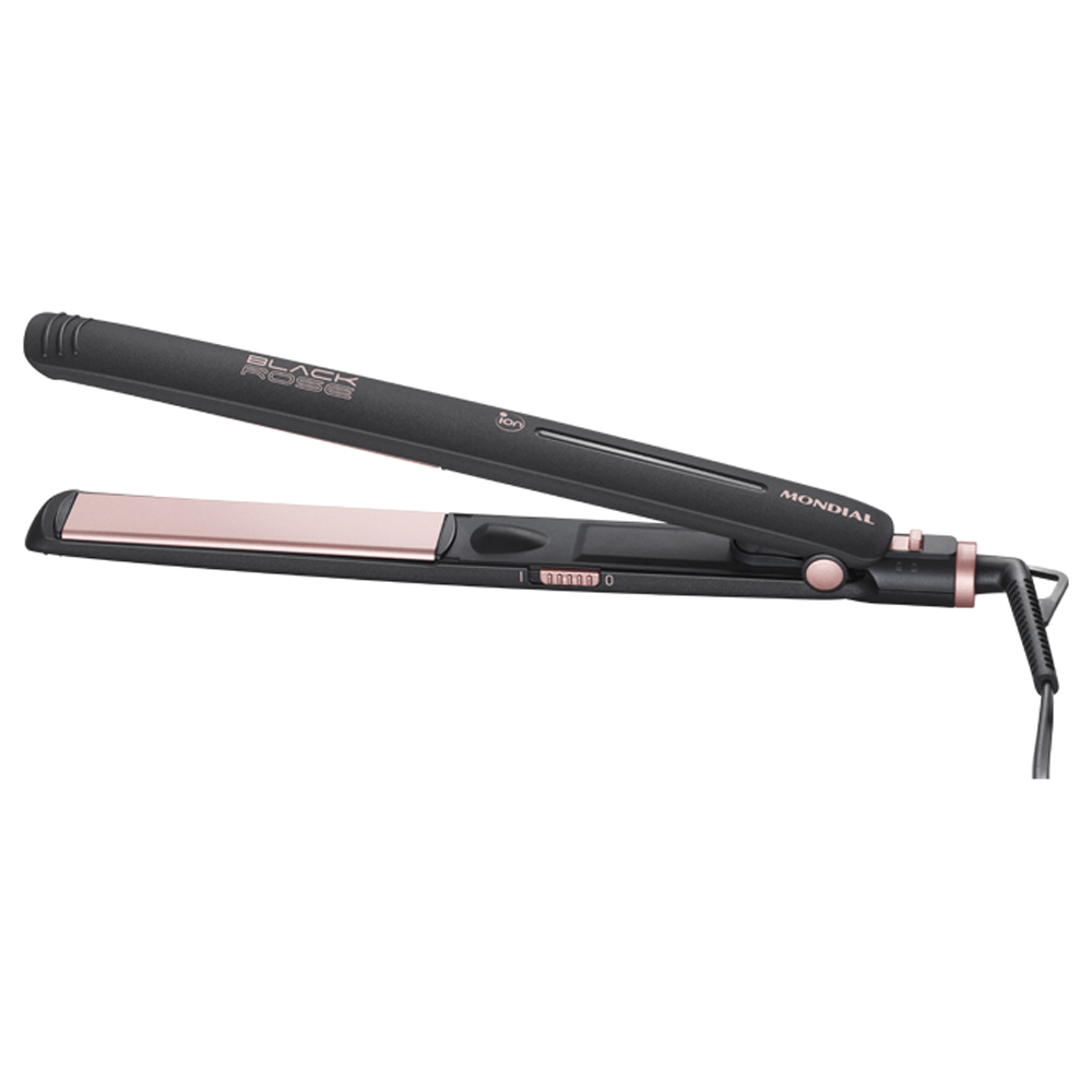 Plancha Alisadora Mondial Black Rose P-27 con 220ºC/35W/Bivolt - Negro/Rosa