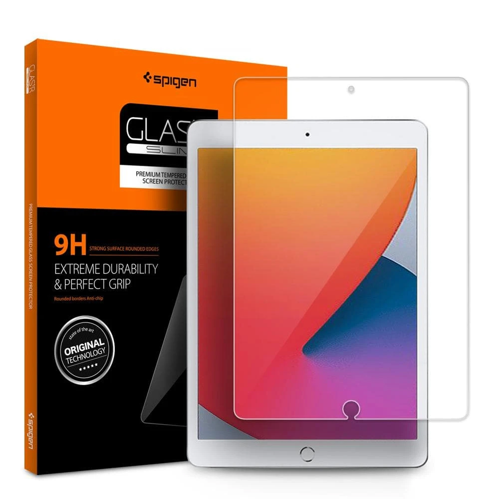 Pelicula para iPad de 10.2" Spigen Glas.tR Slim AGL00236  - Transparente