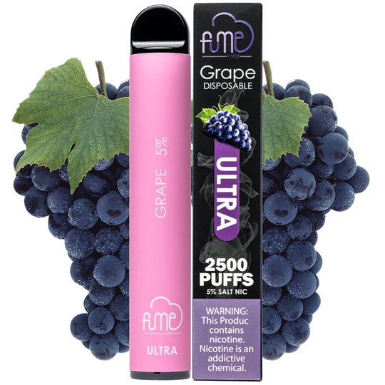 Vape Desechable Fume Ultra 2500 Puffs con 5%Nicotina - Grape