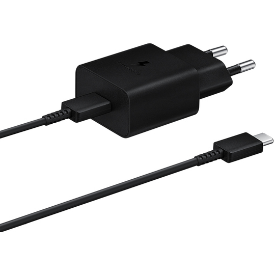 Cargador de Pared Samsung Power Adapter EP-T1510XBEGWW con USB-C/15W/ 3A - Black
