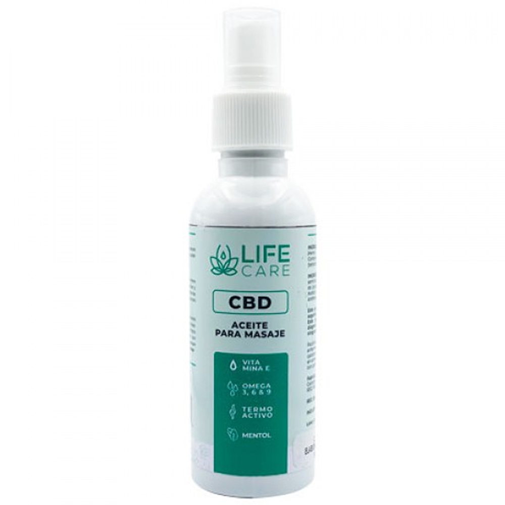 Aceite Life Care CBD para Masaje 300mg - 120mL