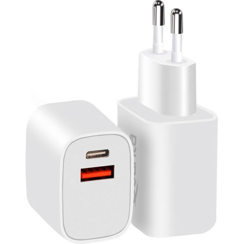Cargador de Pared Quanta Essentials QTCACR2 USB-C/USB-A/20W - White