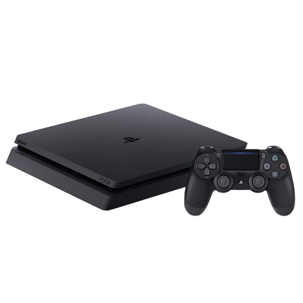 Consola PlayStation 4 Slim de 500GB Sony CUH-2200A Bivolt - Jet Black (Japonés)