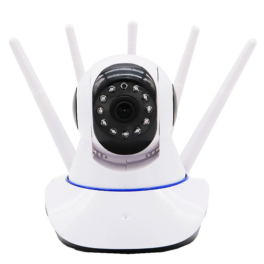 Cámara IP Tucano TC-YT-B89 HD con 5 Antenas Wi-Fi/MicroSD - Blanco