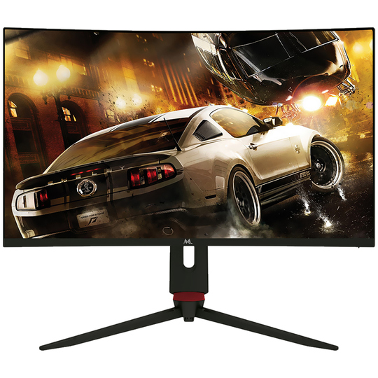 Monitor LED Curvo Gaming Mtek de 27" FHD M27SFV240C HDMI/DVI/ DisplayPort/240Hz/Bivolt - Negro/Rojo