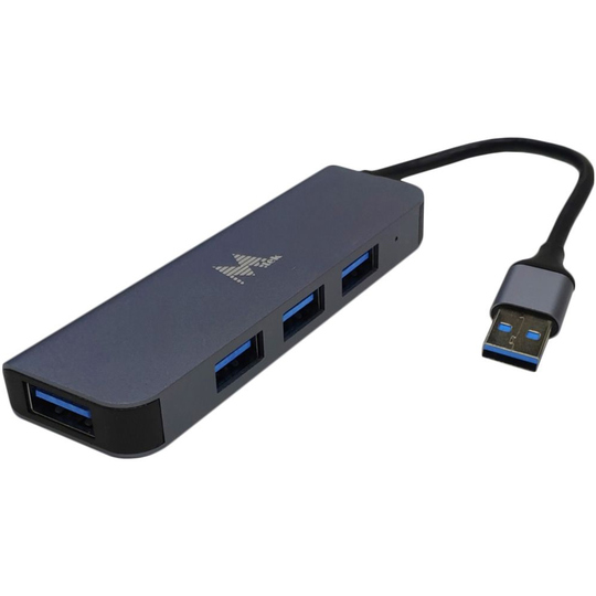 Hub USB Mtek HB-403 con 4 puertos USB 3.0 - Negro