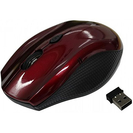 Mouse Inalámbrico Mtek PMF433 1600DPI/3 Botones - Rojo