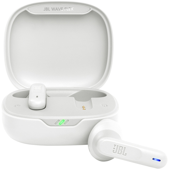 Auriculares Inalámbricos JBL Wave Flex Bluetooth/Micrófono/IPX54 - White
