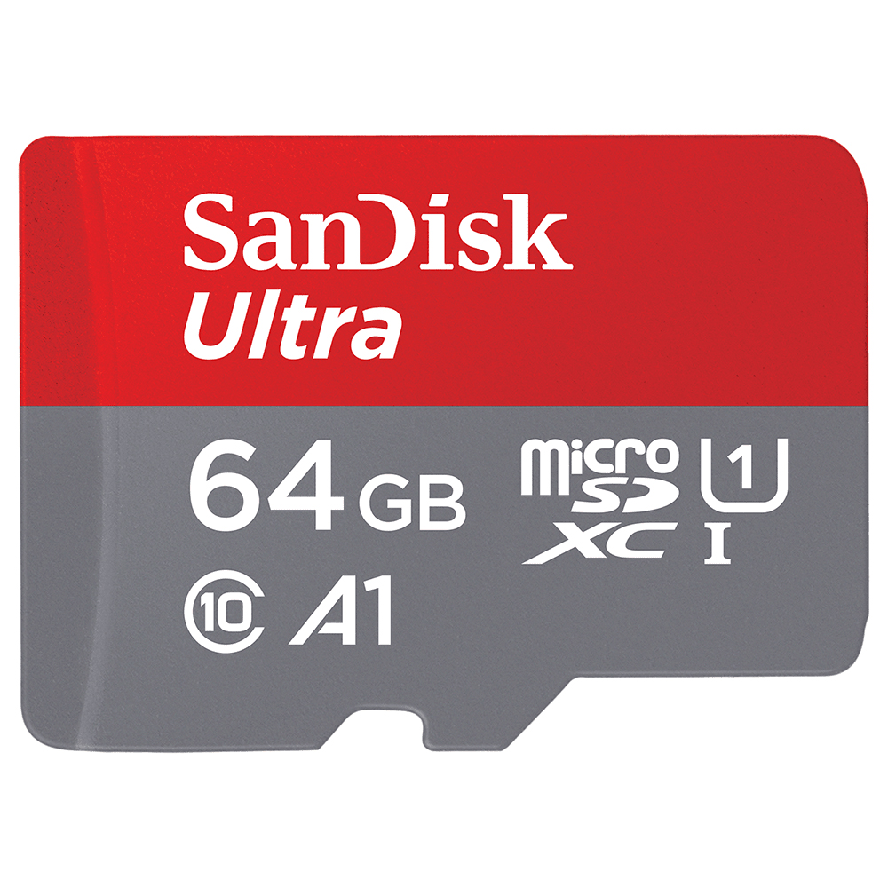 Tarjeta microSD de 64GB SanDisk Ultra SDSQUAR-064G-GN6MA de 100MB/s - Gris/Blanco