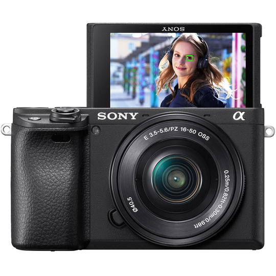 Cámara Sony Alpha A6400 Kit 16-50MM de 24.2MP con Pantalla de 3.0 Wi-Fi/Bluetooth - Negro
