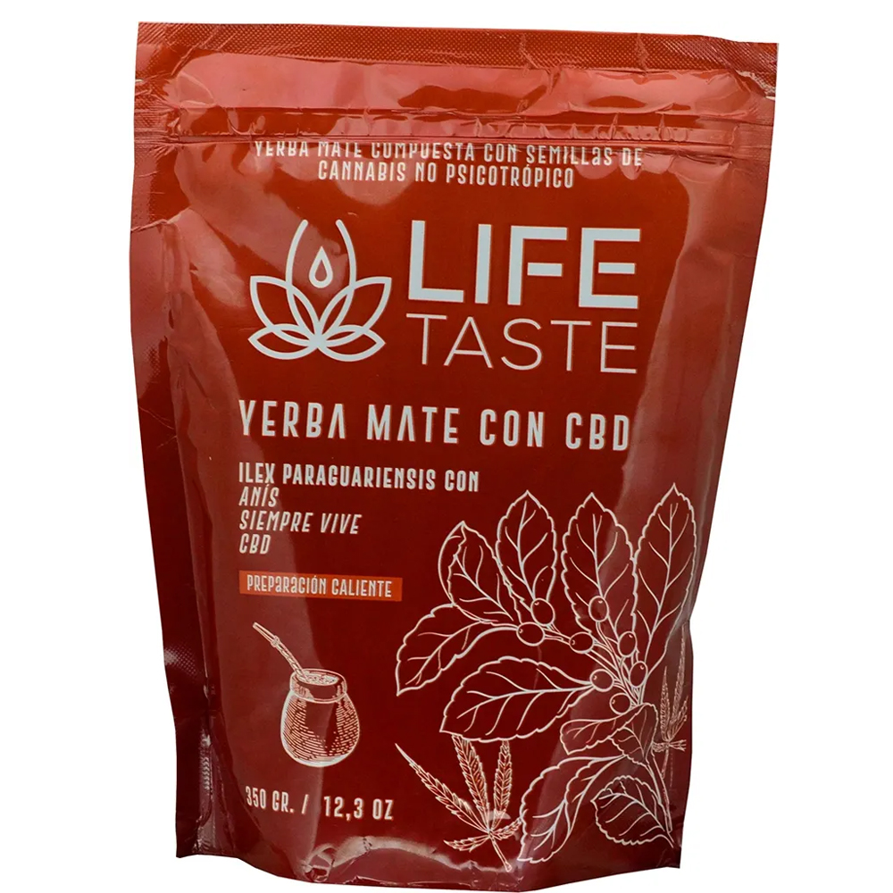 Yerba Mate Life Taste con CBD Para Terere Anis  350g