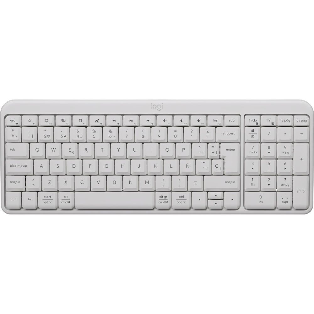 Teclado Logitech Wireless K250 920-013446 Español - Blanco