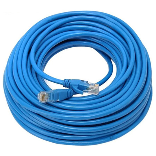 Cable de Red Lan Rj45 Utp Cat6 UTP6e (20 Metros) - Azul